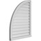 Ekena Millwork Quarter Round Top Left Surface Mount PVC Gable Vent w/ 2"W x 2"P Brickmould Sill Frame, 28"W x 36"H GVPQL28X3603SF - alternate 2